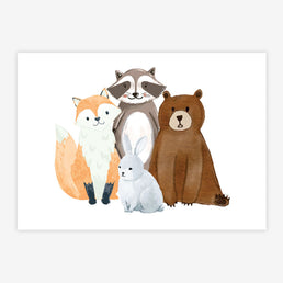 Quadro Infantil Bichos Color