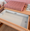 Cômoda de Bebê Haus Nature com Palha e 4 Gavetas Carvalho 110cm