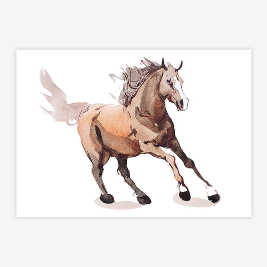 Quadro Infantil Cavalo Bege