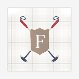 Quadro Infantil Polo Quadrado Bege