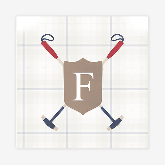 Quadro Infantil Polo Quadrado Bege