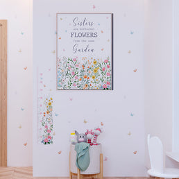 Quadro Infantil Sisters Are Different Flowers From The Same Garden