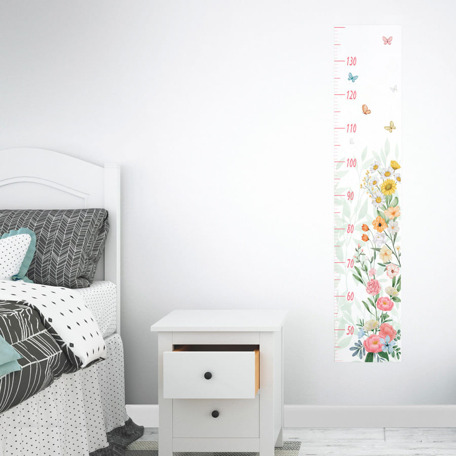 Régua de Crescimento Flores do Campo