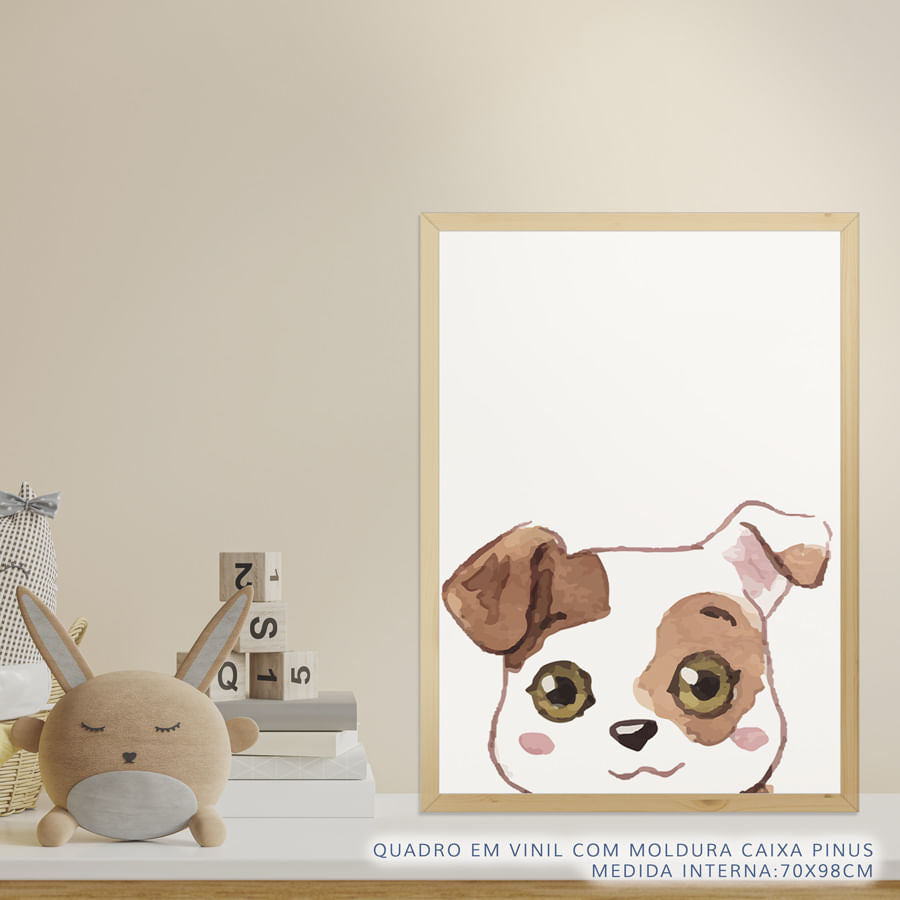 Quadro Infantil Buldogue Macho