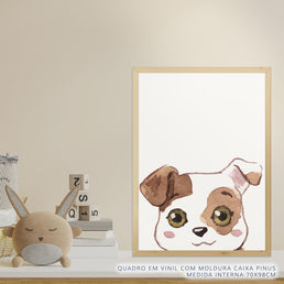 Quadro Infantil Buldogue Macho