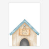 Quadro Infantil Casinha Cachorro Azul