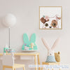 Quadro Infantil Buldogue Fêmea Quadrado
