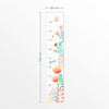 Régua de Crescimento Floral Moderno Colors