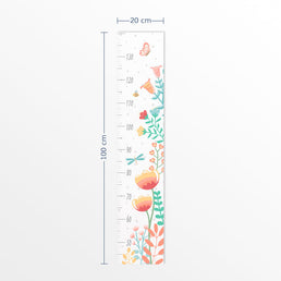 Régua de Crescimento Floral Moderno Colors