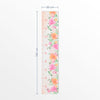 Régua de Crescimento Jardim com Rosas Aquarela Coral