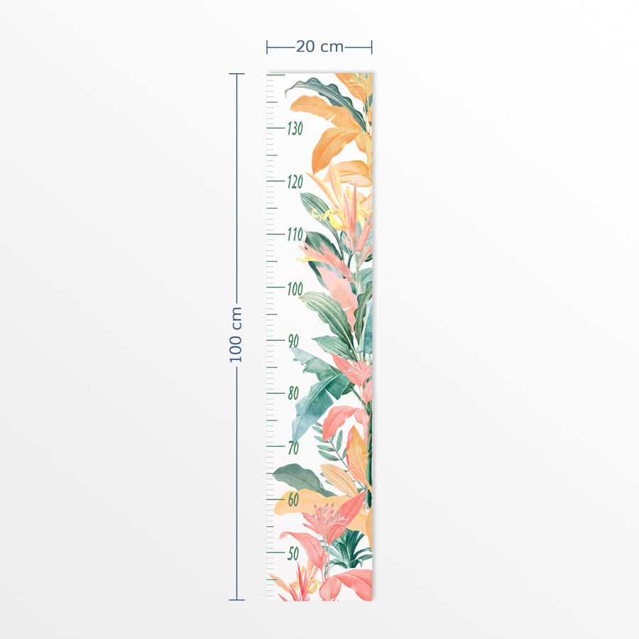 Régua de Crescimento Folhas Candy Verde