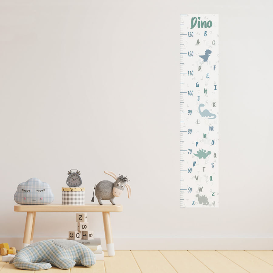 Régua de Crescimento Dino ABC Malva