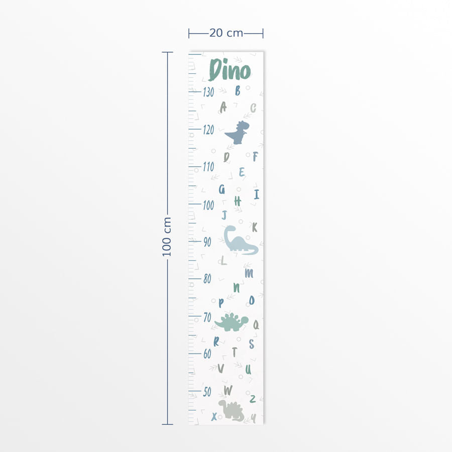 Régua de Crescimento Dino ABC Malva