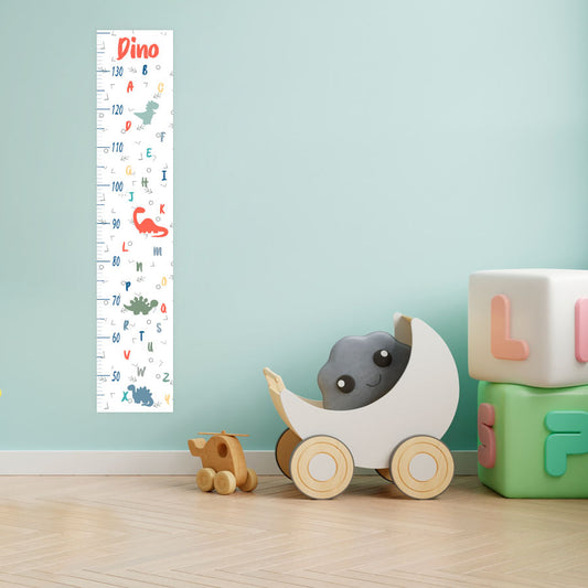Régua de Crescimento Dino ABC Colors