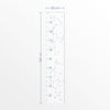 Régua de Crescimento Constelações Fundo Branco Azul Clássico