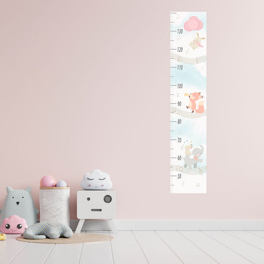Régua de Crescimento Banda de Animais Rosa