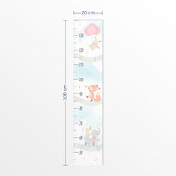 Régua de Crescimento Banda de Animais Rosa