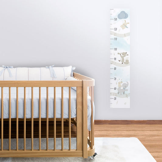 Régua de Crescimento Banda de Animais Azul Claro