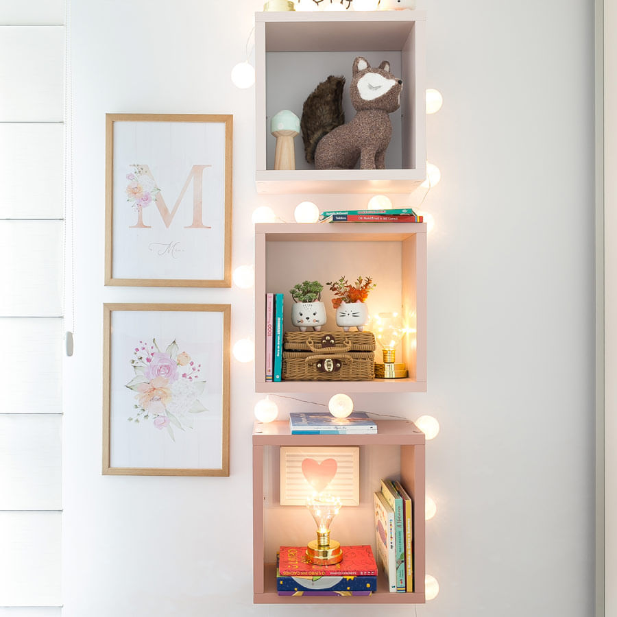 Quadro Infantil Bouquet de Flores Coral