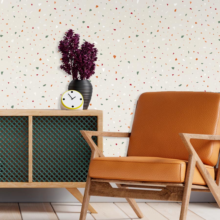 Papel de Parede Granilite Mini Textura Rosa Goiaba