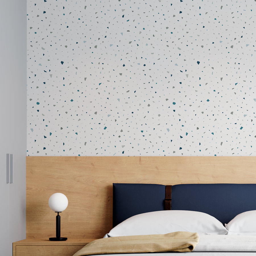 Papel de Parede Granilite Mini Textura Azul Polo