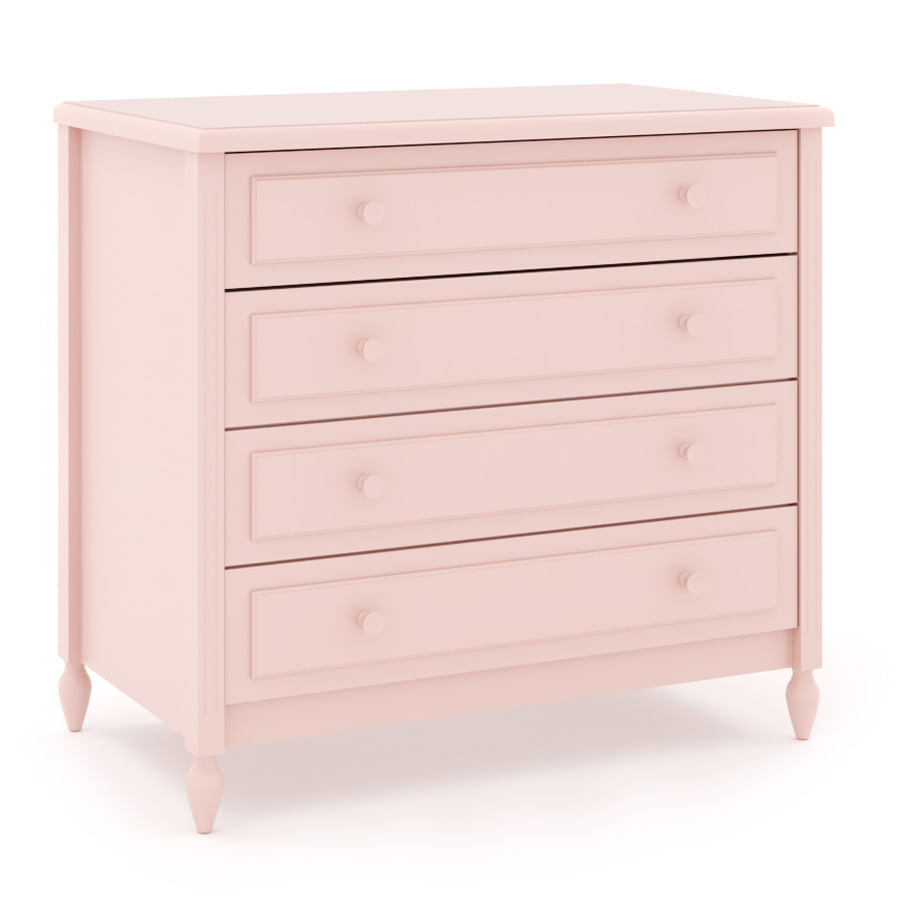 Cômoda de Bebê La Vie Rosa 4 Gavetas