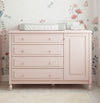 Cômoda de Bebê La Vie Rosa 4 Gavetas e Porta