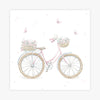 Quadro Infantil Jardim Bicicleta Rosa
