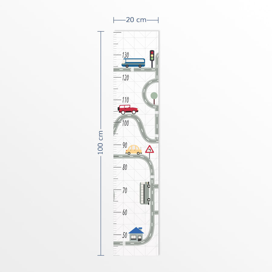Régua de Crescimento Pista Cinza