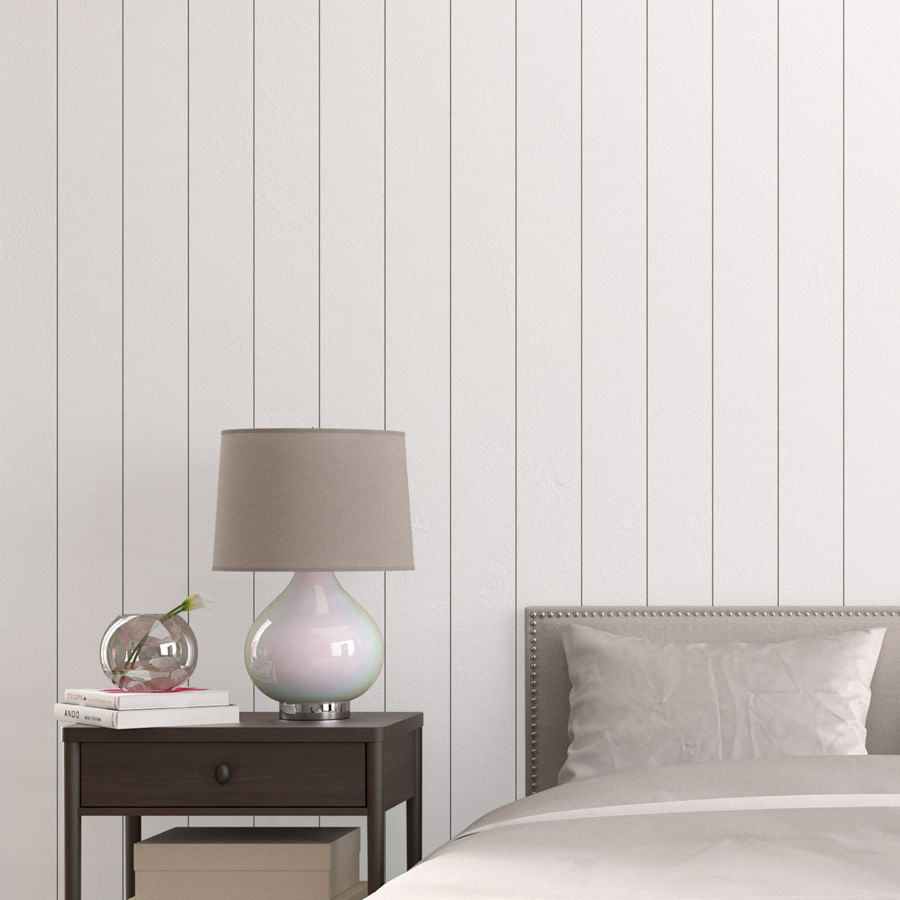 Papel de Parede Listra Lambri Cinza