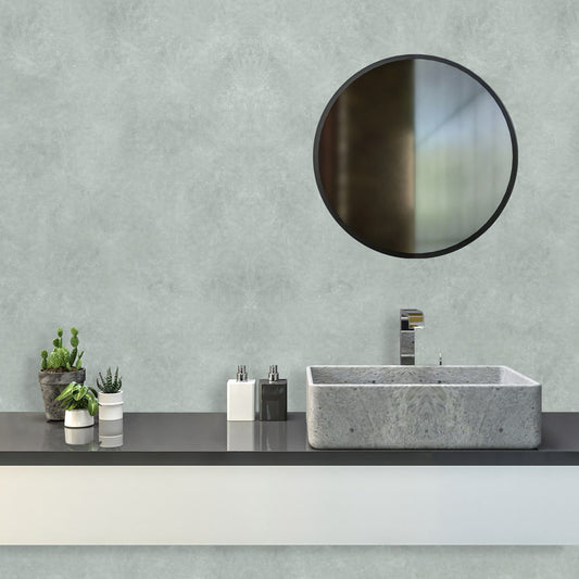 Papel de Parede Cimento Queimado Cinza