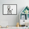 Quadro Infantil Selva Zebra Color Horizontal