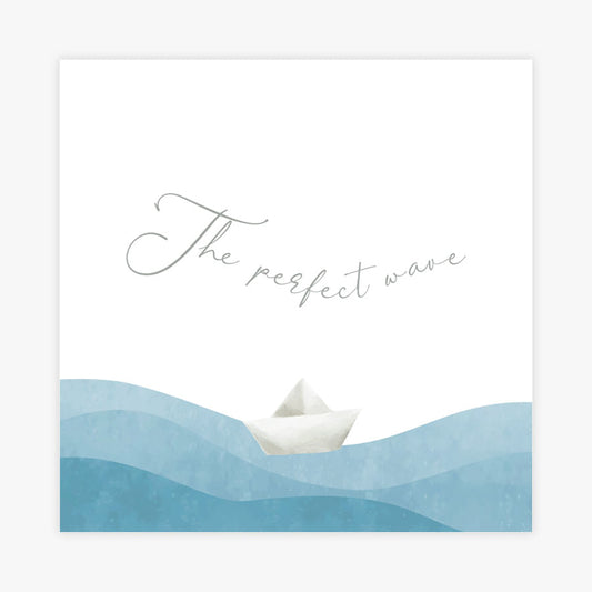 Quadro Infantil The Perfect Wave Azul