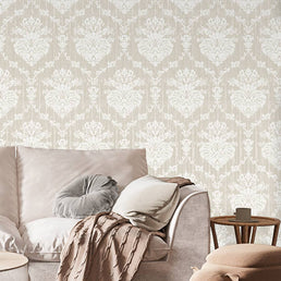 Papel de Parede Arabesco Classic Bege