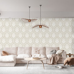 Papel de Parede Arabesco Classic Bege