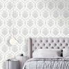 Papel de Parede Arabesco Classic Cinza