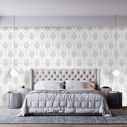 Papel de Parede Arabesco Classic Cinza