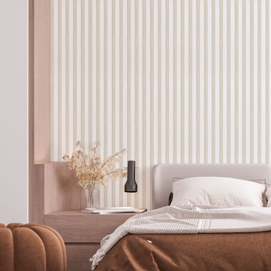 Papel de Parede Listra Aquarela Classic Bege