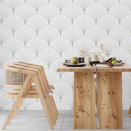 Papel de Parede Leque Bege