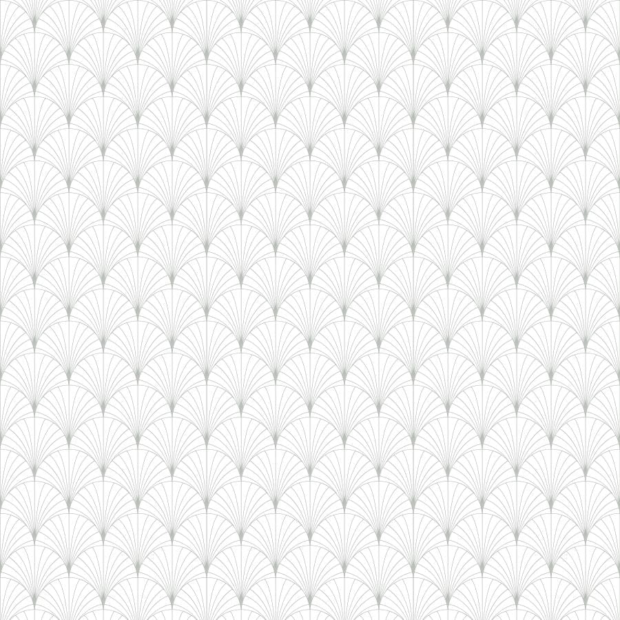 Papel de Parede Leque Cinza