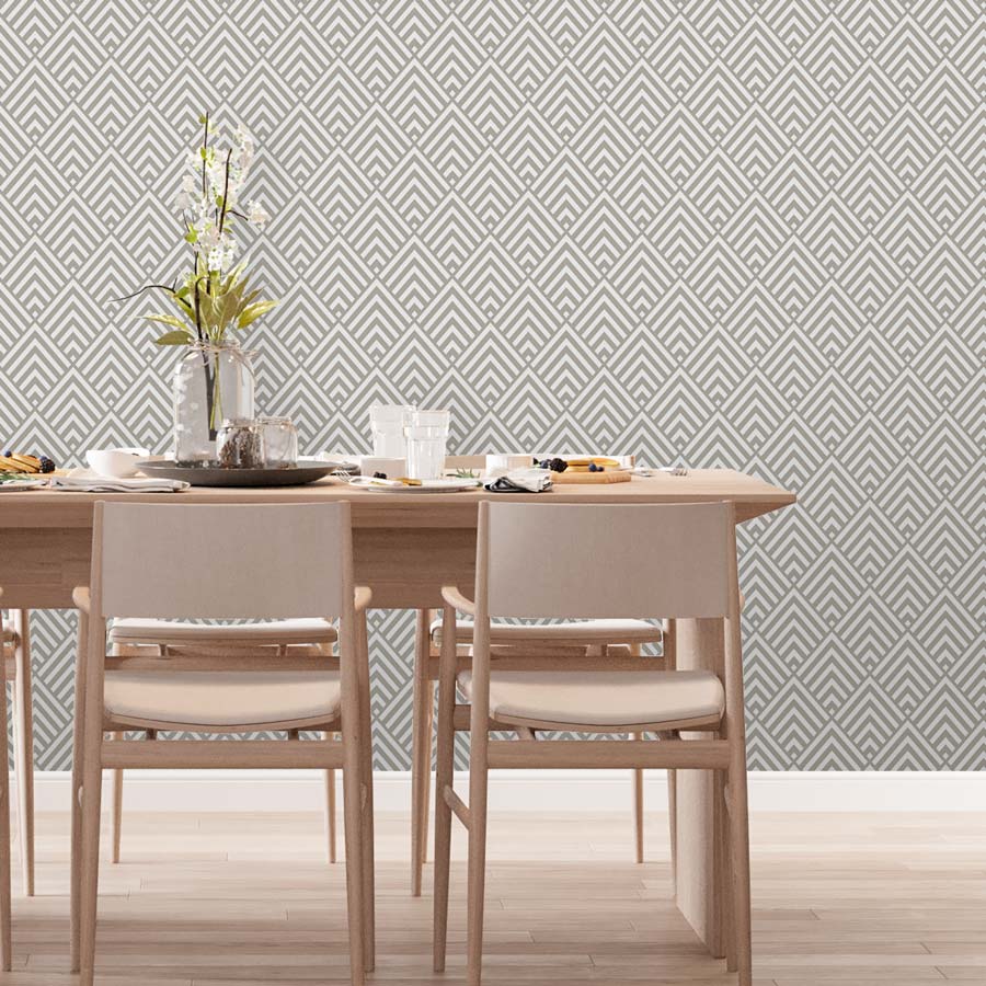 Papel de Parede Escama Losango Bege