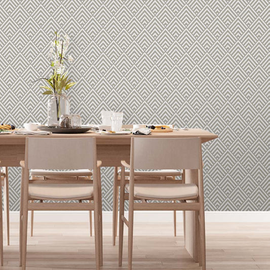 Papel de Parede Escama Losango Bege