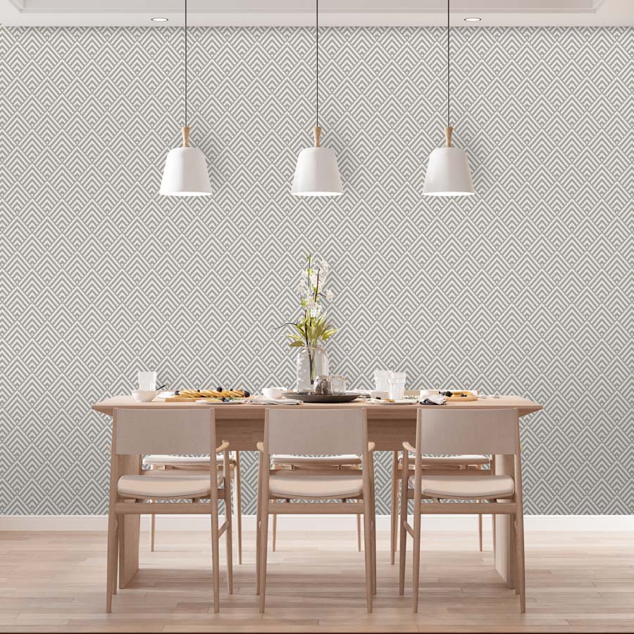 Papel de Parede Escama Losango Bege