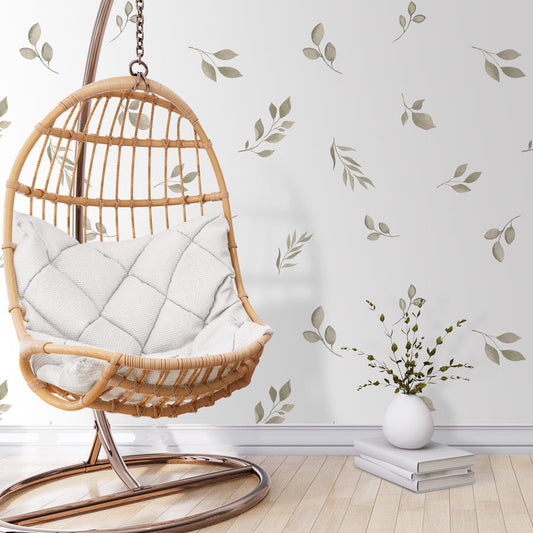 Papel de Parede Folhas Nature Bege