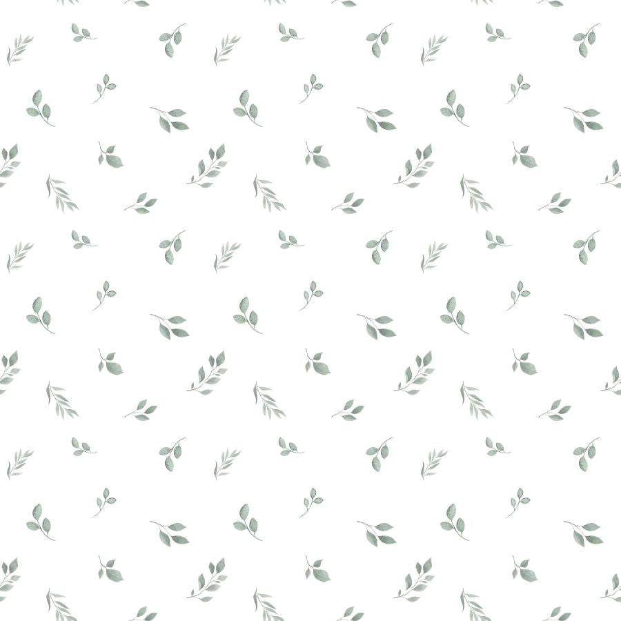 Papel de Parede Folhas Nature Verde Seco