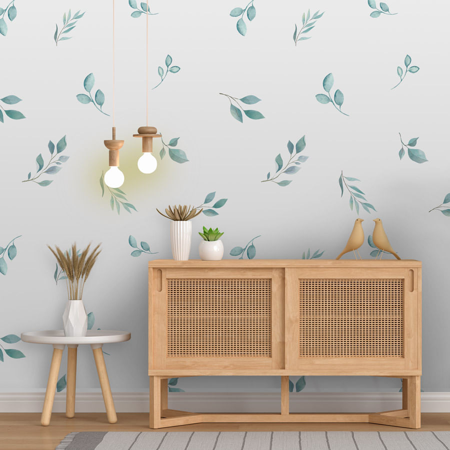 Papel de Parede Folhas Nature Tiffany