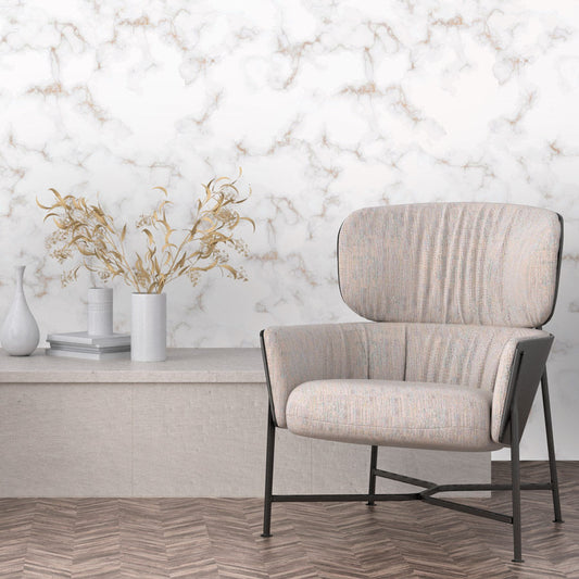 Papel de Parede Mármore Glacial Cinza