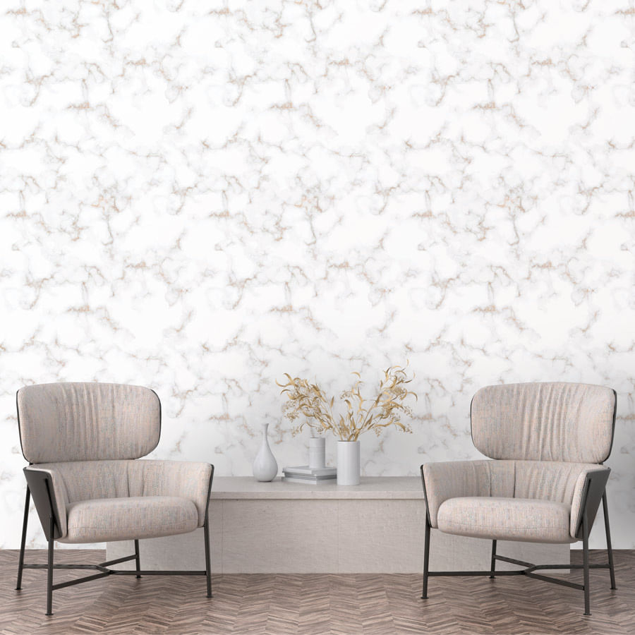 Papel de Parede Mármore Glacial Cinza