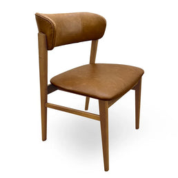 Conjunto de 2 Cadeiras Para Mesa de Jantar Madri Jequitibá Natural - Caramelo