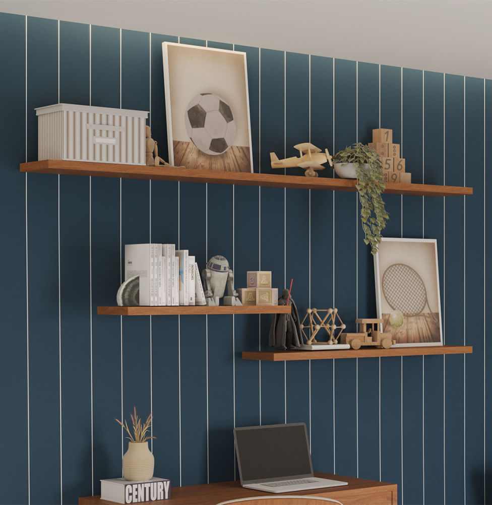 Prateleira Infantil 100CM - Freijó 